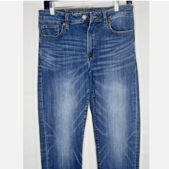 American Eagle Jeans 30x34 Blue Slim Flex Medium Wash Denim - Picture 2 of 11